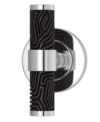 Мебельная ручка TURNSTYLE DESIGNS LABYRINTH STEPPED RECESS AMALFINE BLACK BRONZE