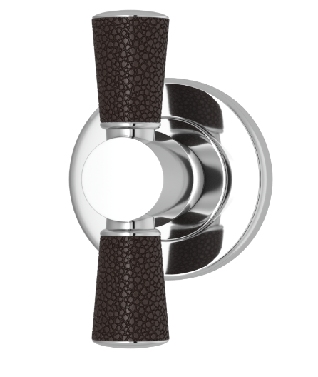 Мебельная ручка TURNSTYLE DESIGNS SHAGREEN TUBE COMBINATION AMALFINE COCOA