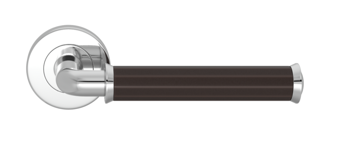 Ручка дверная TURNSTYLE DESIGNS FACETED PIPE RECESS AMALFINE COCOA