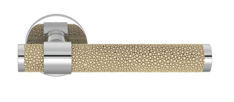 Ручка дверная TURNSTYLE DESIGNS SHAGREEN STEPPED RECESS AMALFINE SAND