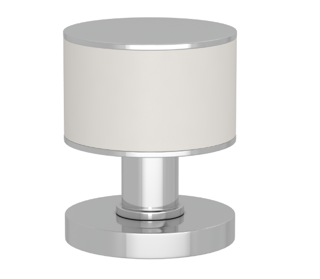 Ручка KNOB TURNSTYLE DESIGNS STACKED BARREL RECESS LEATHER WHITE