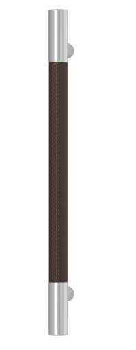 Ручка-скоба TURNSTYLE DESIGNS BARREL STITCH OUT RECESS LEATHER CHOCOLATE
