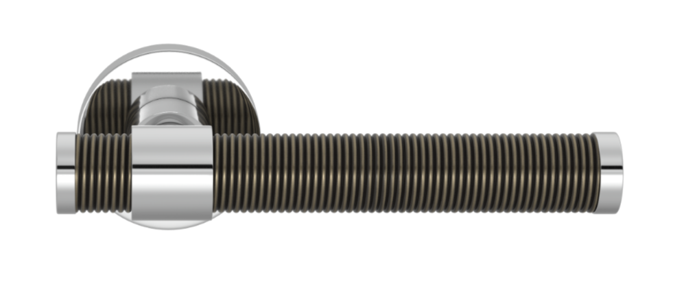 Ручка дверная TURNSTYLE DESIGNS WIRE STEPPED RECESS AMALFINE SILVER BRONZE