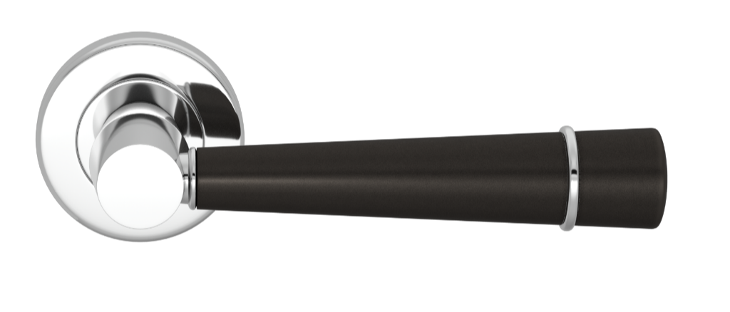 Ручка дверная TURNSTYLE DESIGNS FLUTE COMBINATION AMALFINE BLACK BRONZE