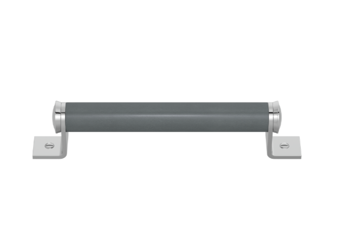 Ручка-скоба TURNSTYLE DESIGNS BARREL BRACKET RECESS LEATHER SLATE GREY