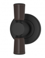 Мебельная ручка TURNSTYLE DESIGNS TUBE COMBINATION AMALFINE COCOA (matt black)