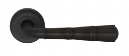Ручка дверная TURNSTYLE DESIGNS BAMBOO GOOSE NECK COMBINATION AMALFINE BLACK BRONZE
