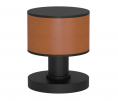 Ручка KNOB TURNSTYLE DESIGNS STACKED BARREL RECESS LEATHER TAN (matt black)