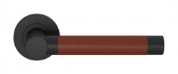 Ручка дверная TURNSTYLE DESIGNS LARGE BARREL STITCH IN RECESS LEATHER CHESTNUT