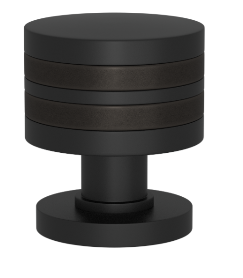 Ручка KNOB TURNSTYLE DESIGNS LAYER RECESS AMALFINE BLACK BRONZE (matt black)
