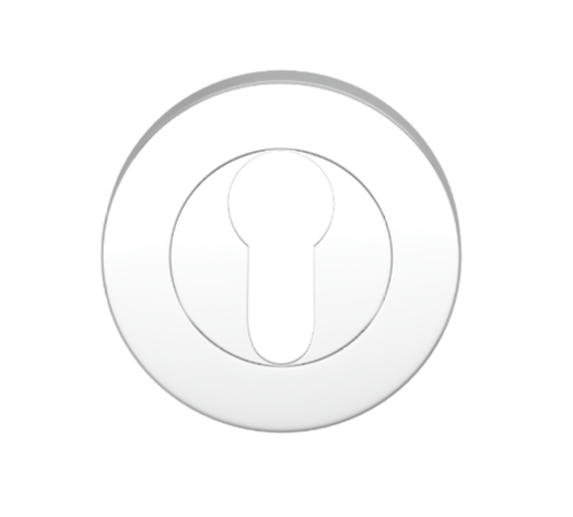 Дверная накладка TURNSTYLE DESIGNS 58MM EURO ESCUTCHEON (bright chrome)
