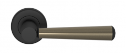 Ручка дверная TURNSTYLE DESIGNS TUBE COMBINATION AMALFINE SILVER BRONZE