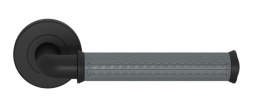 Ручка дверная TURNSTYLE DESIGNS BONNEVILLE STITCH OUT PIPE RECESS LEATHER SLATE GREY