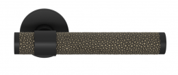 Ручка дверная TURNSTYLE DESIGNS SHAGREEN STEPPED RECESS AMALFINE SILVER BRONZE