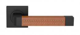 Ручка дверная TURNSTYLE DESIGNS RADIUS SQUARE STITCH OUT RECESS LEATHER TAN