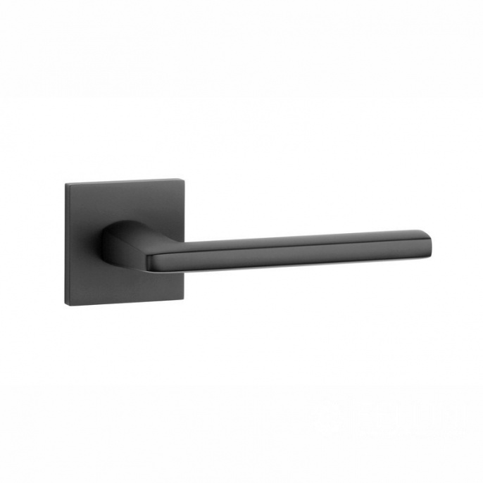 Дверная ручка STILE EURA Q SLIMM 7mm (BLACK - черный)