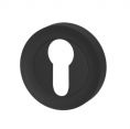 Дверная накладка TURNSTYLE DESIGNS SCALLOPED EURO ESCUTCHEON (matt black)