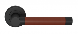 Ручка дверная TURNSTYLE DESIGNS BARREL STITCH IN RECESS LEATHER CHESTNUT