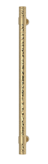 Ручка-скоба TURNSTYLE DESIGNS BARREL STEPPED SOLID HAMMERED (polished brass)