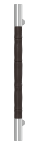 Ручка-скоба TURNSTYLE DESIGNS BAMBOO RECESS AMALFINE COCOA (bright chrome)