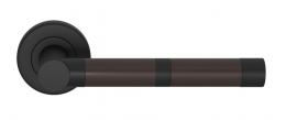 Ручка дверная TURNSTYLE DESIGNS BANDED BARREL RECESS AMALFINE COCOA