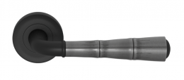 Ручка дверная TURNSTYLE DESIGNS BAMBOO GOOSE NECK COMBINATION AMALFINE ALUPEWT