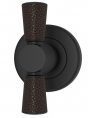 Мебельная ручка TURNSTYLE DESIGNS SHAGREEN TUBE COMBINATION AMALFINE COCOA (matt black)