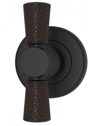 Мебельная ручка TURNSTYLE DESIGNS SHAGREEN TUBE COMBINATION AMALFINE COCOA