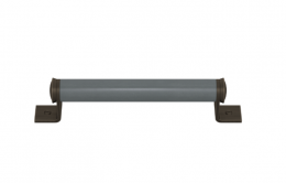 Ручка-скоба TURNSTYLE DESIGNS BARREL BRACKET RECESS LEATHER SLATE GREY