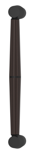 Ручка-скоба TURNSTYLE DESIGNS FACETED TUBE COMBINATION AMALFINE COCOA (matt black)