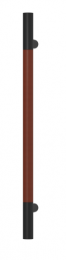 Ручка-скоба TURNSTYLE DESIGNS SLIM BARREL STITCH IN RECESS LEATHER CHESTNUT