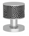 Ручка KNOB TURNSTYLE DESIGNS LABYRINTH RECESS AMALFINE ALUPEWT (bright chrome)