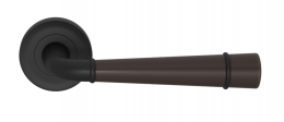 Ручка дверная TURNSTYLE DESIGNS FLUTE GOOSE NECK COMBINATION AMALFINE COCOA