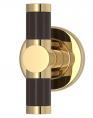 Мебельная ручка TURNSTYLE DESIGNS FACETED BARREL RECESS AMALFINE COCOA (polished grass)