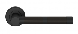 Ручка дверная TURNSTYLE DESIGNS BANDED BARREL RECESS AMALFINE BLACK BRONZE