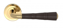 Ручка дверная TURNSTYLE DESIGNS BAMBOO GOOSE NECK COMBINATION AMALFINE COCOA