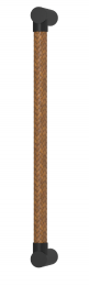 Ручка-скоба TURNSTYLE DESIGNS SLIM WOVEN BARREL RECESS LEATHER WHISKY