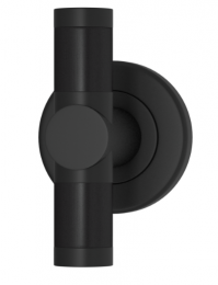 Мебельная ручка TURNSTYLE DESIGNS BARREL STITCH IN RECESS LEATHER BLACK
