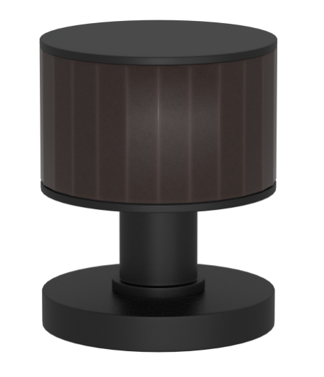 Ручка KNOB TURNSTYLE DESIGNS STACKED FACETED RECESS AMALFINE COCOA (matt black)