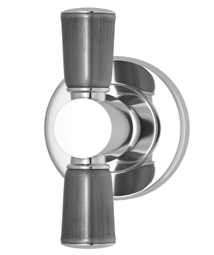 Мебельная ручка TURNSTYLE DESIGNS BAMBOO COMBINATION AMALFINE ALUPEWT (bright chrome)