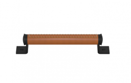 Ручка-скоба TURNSTYLE DESIGNS BARREL STITCH OUT BRACKET RECESS LEATHER TAN