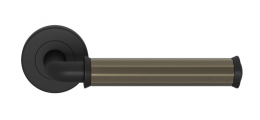 Ручка дверная TURNSTYLE DESIGNS FACETED PIPE RECESS AMALFINE SILVER BRONZE