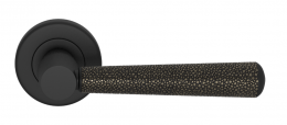 Ручка дверная TURNSTYLE DESIGNS SHAGREEN TUBE COMBINATION AMALFINE SILVER BRONZE