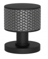 Ручка KNOB TURNSTYLE DESIGNS STACKED WOVEN RECESS AMALFINE ALUPEWT (matt black)