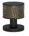 Ручка KNOB TURNSTYLE DESIGNS LABYRINTH RECESS AMALFINE SILVER BRONZE (matt black)