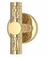 Мебельная ручка TURNSTYLE DESIGNS BARREL SOLID HAMMERED (polished brass)