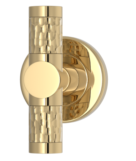 Мебельная ручка TURNSTYLE DESIGNS BARREL SOLID HAMMERED (polished brass)