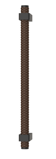 Ручка-скоба TURNSTYLE DESIGNS DIAMOND PLINTH AMALFINE COCOA (matt black)