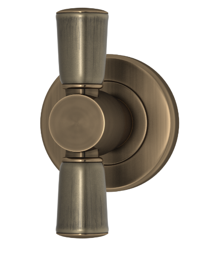 Мебельная ручка TURNSTYLE DESIGNS BAMBOO COMBINATION AMALFINE SILVER BRONZE (fine antique)