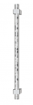 Ручка-скоба TURNSTYLE DESIGNS BARREL PLINTH SOLID HAMMERED (bright chrome)